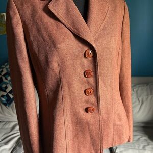 Vintage Le Suit Women's Rust Blazer